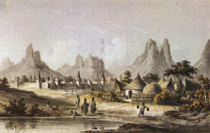 Nach Barths Skizze gezeichnet von J. M. Bernatz